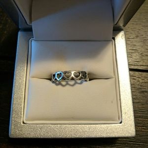 Tiny Heart Sterling Silver Ring